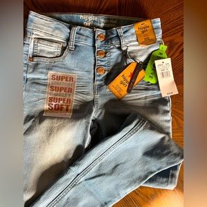 Hippie girl youth skinny jeans